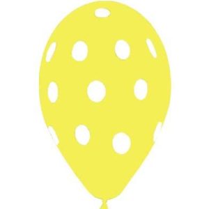 13 printed yellow with white polka dots latex balloon 25 pcs 600x crop center